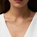 Pendentif Moissanite en forme de cœur, Or 14K, Léger