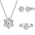 Ensemble de bijoux en moissanite JoyceJelly avec couleur D 1CT