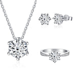 Ensemble de bijoux en moissanite JoyceJelly avec couleur D 1CT