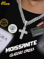High Quality Unisex Classic Cross 14mm Cuban Link.
