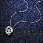 0.5ct GRA Moissanite Necklace for Women Sparkling