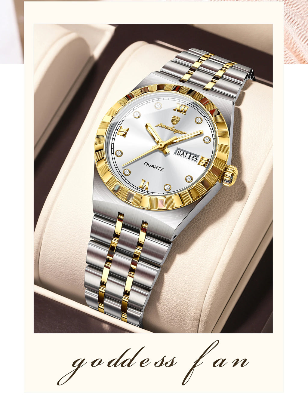 Poedagar Casual Ladies Watch Luminous Waterproof