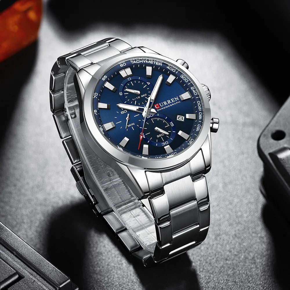 Curren 8445 Men's Multifunctional Waterproof Wrist