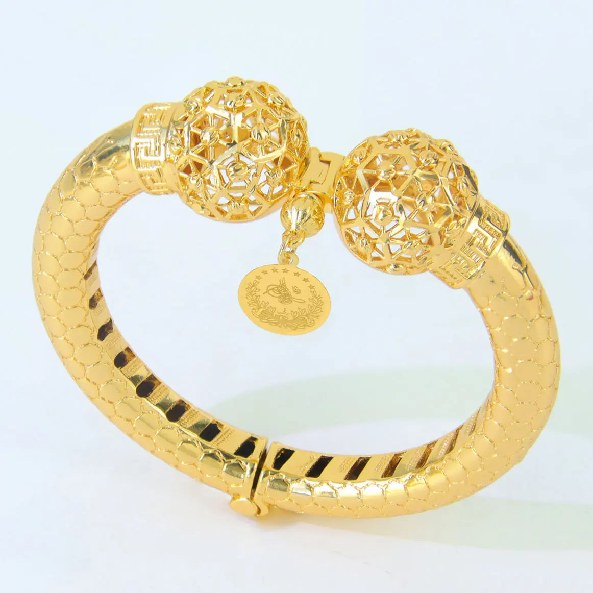 Dubai 24k Gold Jewelry Bracelet Copper Gold Plated