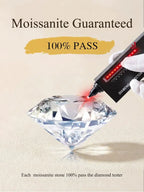 Luxury 1.4ct D Color Moissanite Diamond Ring for Women