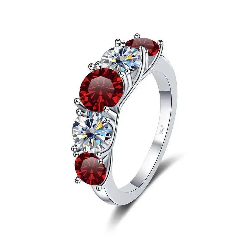 TY 3.6carat D Color Real Moissanite Ring For Women