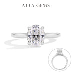Attagems Oval Cut 9*7mm 2.0CT Dvvs1 Moissanite