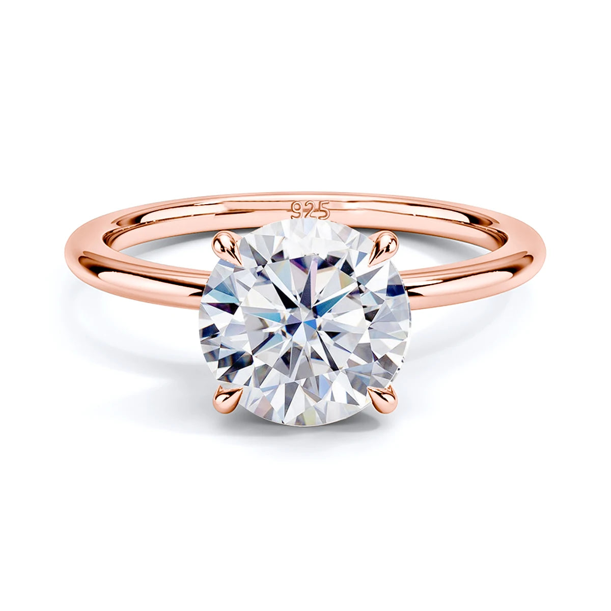 1ct 2ct 3ct 5ct D Color VVS1 Moissanite Ring Engag.