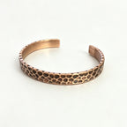 Hammered Solid Copper Metal Bracelet Rustic Vingtage
