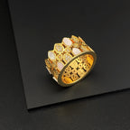 HY hot shell electro plated18K gold women's 4-piec