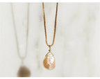 Halskette aus echten Barockperlen, handgefertigter Schmuck