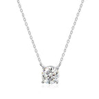 Smyoue 1-5CT Halskette aus Roségold mit Moissanit