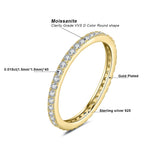 JewelryPalace Moissanite D Color Eternity Total 0.6ct