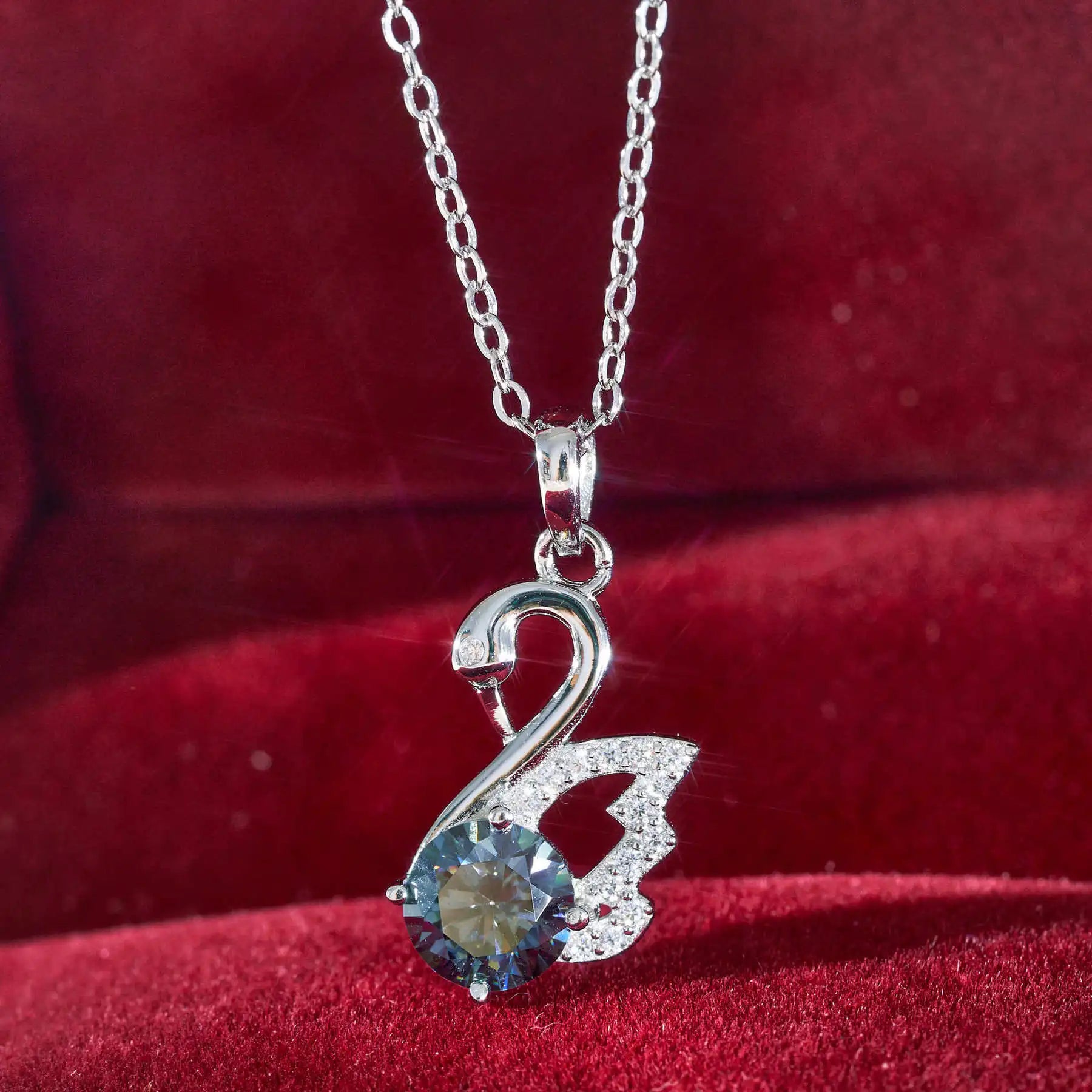 Real Moissanite Necklace 1CT 925 Sterling Silver