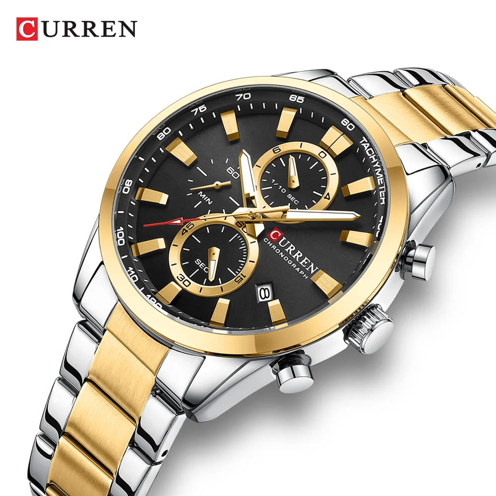 Curren 8445 Men's Multifunctional Waterproof Wrist