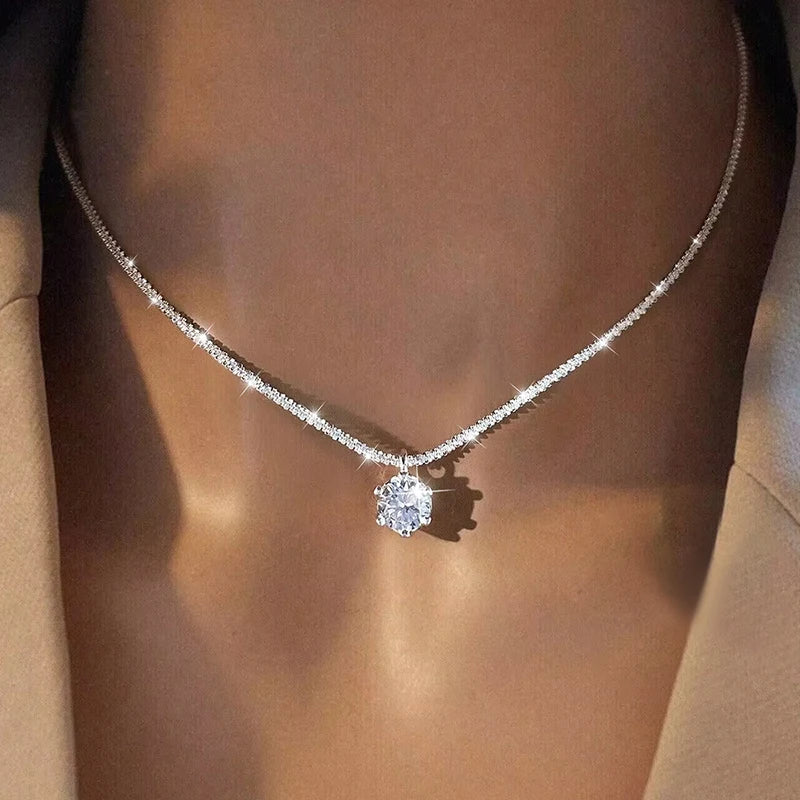 LOUTF 1CT Sparkling Luxury Moissanite Diamond White