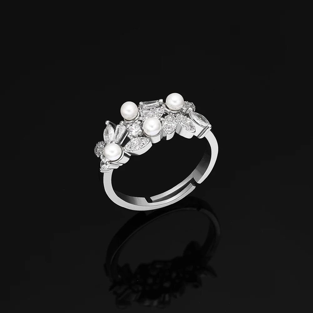 High Quality Zirconia Pearls 4pcs Jewellery Neckla