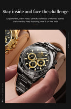 Olevs 6638 Montre Automatique Mécanique Originale pour Homme, Tendance