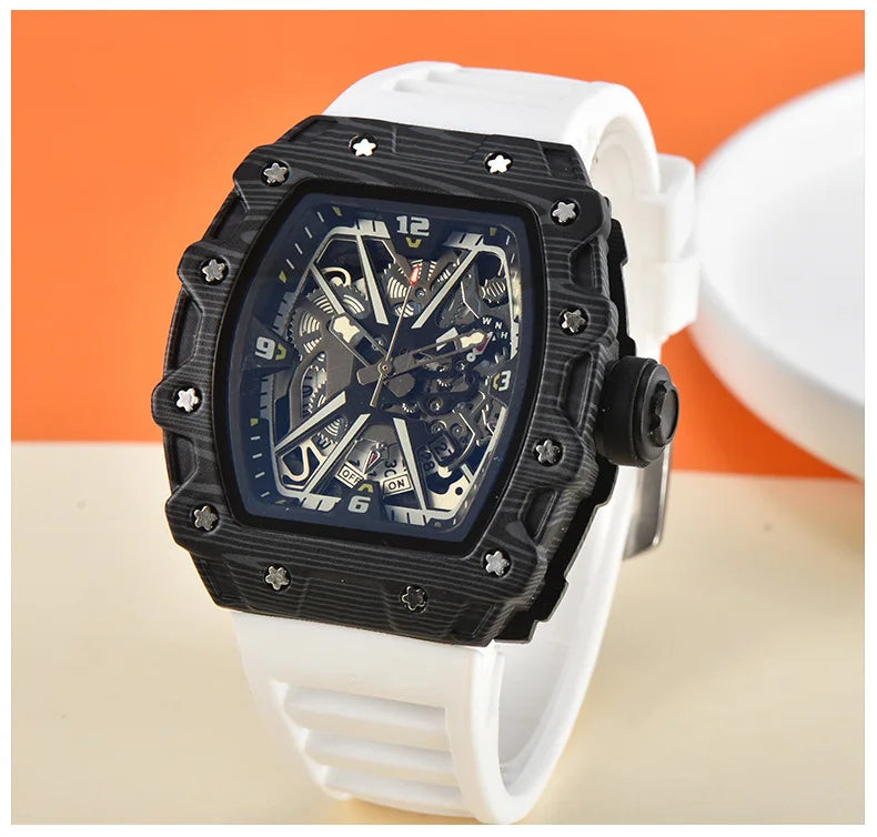 New, large dial men's quartz watch waterproof