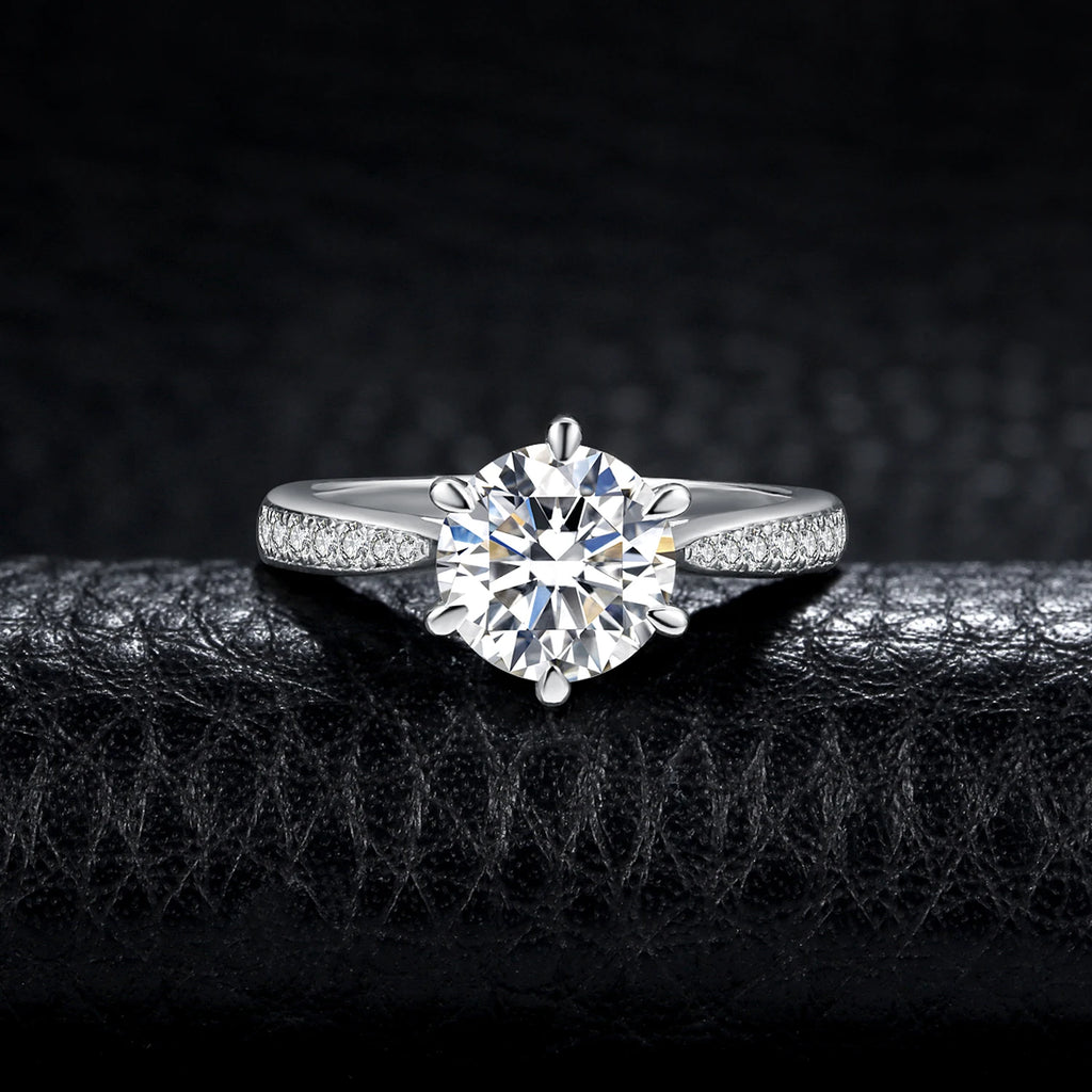 JewelryPalace Moissanite D Color 0.5ct 1ct 1.5ct 2ct