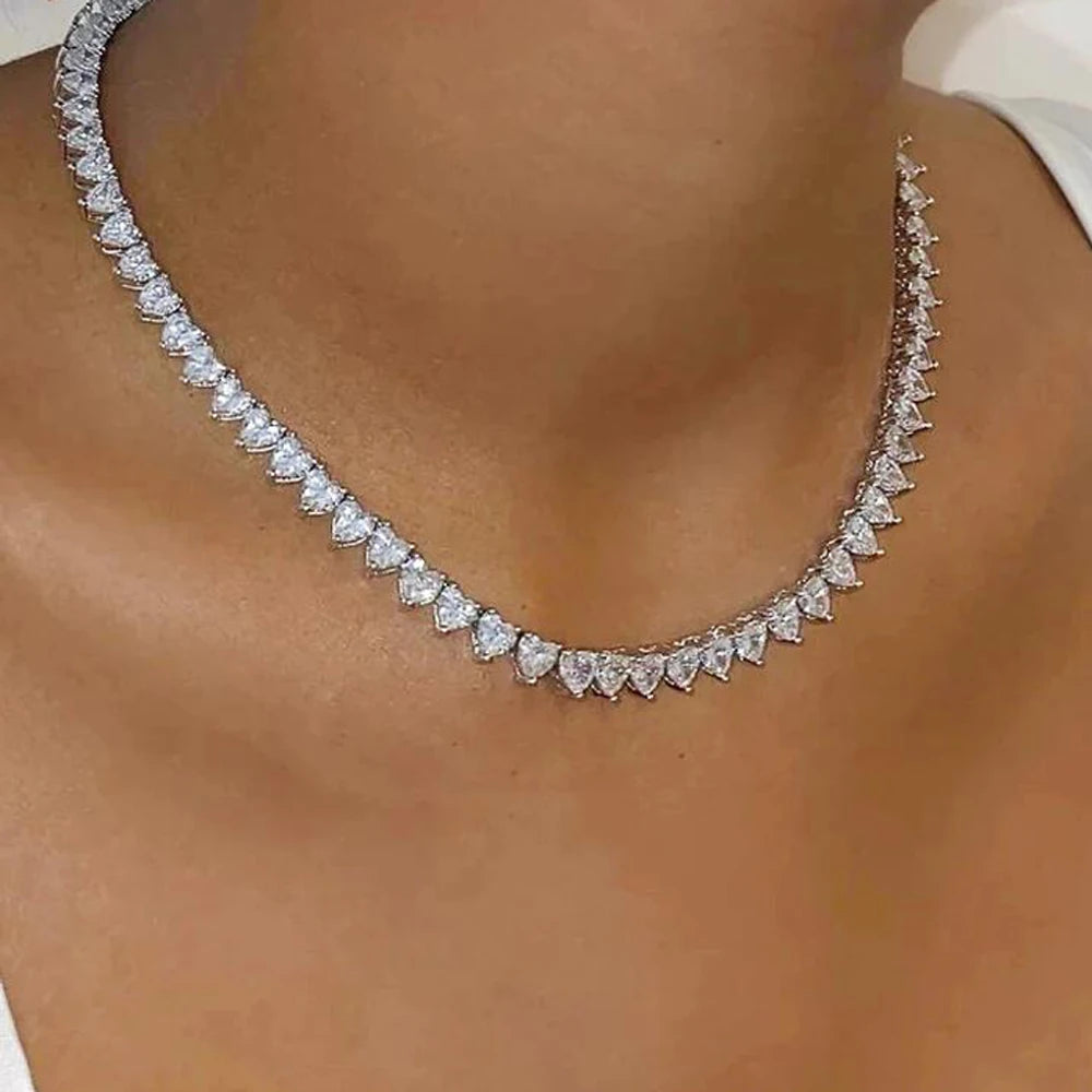 Wholesale 5A Heart Shape CZ Iced Out Bling Heart CZ