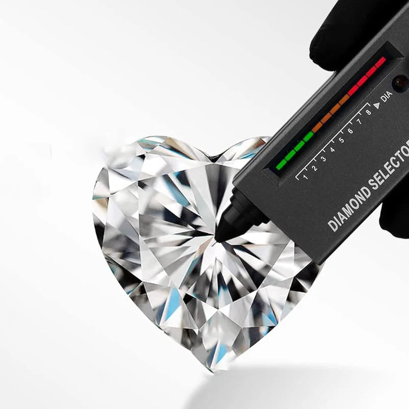 1-2ct Pink Heart Moissanite Rings with Certificate