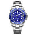ADDIESDIVE Stainless Steel Watch Men's European and - blue steel