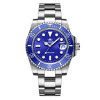 ADDIESDIVE Stainless Steel Watch Men's European and - blue steel