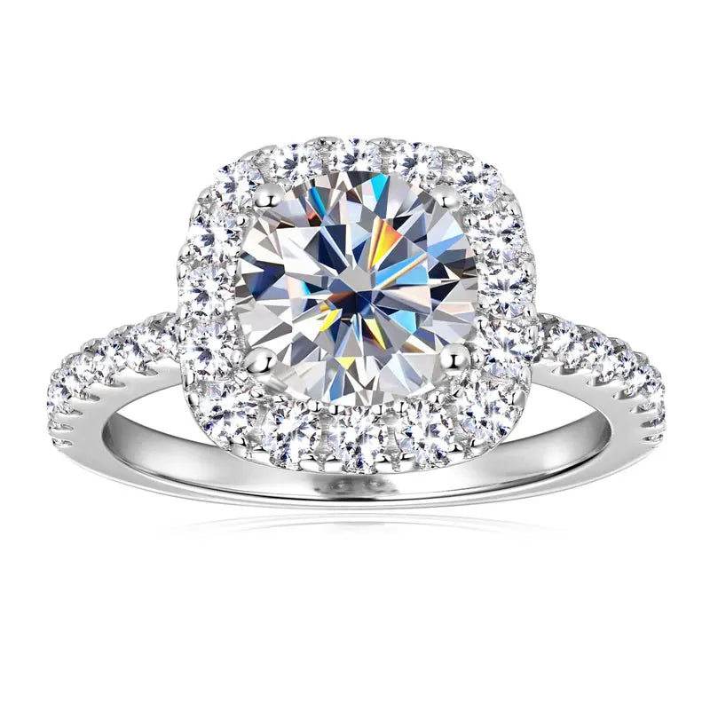 Lnngy 8mm 2ct Moissanite Halo Ring Certified 925 - 8MM-2CT / Silver Color 2 / 5, 8MM-2CT / Silver Color 2 / 4.5, 8MM-2CT / Silver Color 2 / 4, 8MM-2CT / Silver Color 2 / 7, 8MM-2CT / Silver Color 2 / 6.5, 8MM-2CT / Silver Color 2 / 6, 8MM-2CT / Silver Color 2 / 5.5, 8MM-2CT / Silver Color 2 / 9, 8MM-2CT / Silver Color 2 / 8.5, 8MM-2CT / Silver Color 2 / 8, 8MM-2CT / Silver Color 2 / 7.5, 8MM-2CT / Silver Color 2 / 10, 8MM-2CT / Silver Color 2 / 9.5