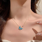 Modeschmuck Schmetterling 18K vergoldet 925