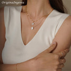 Halskette aus echten Barockperlen, handgefertigter Schmuck