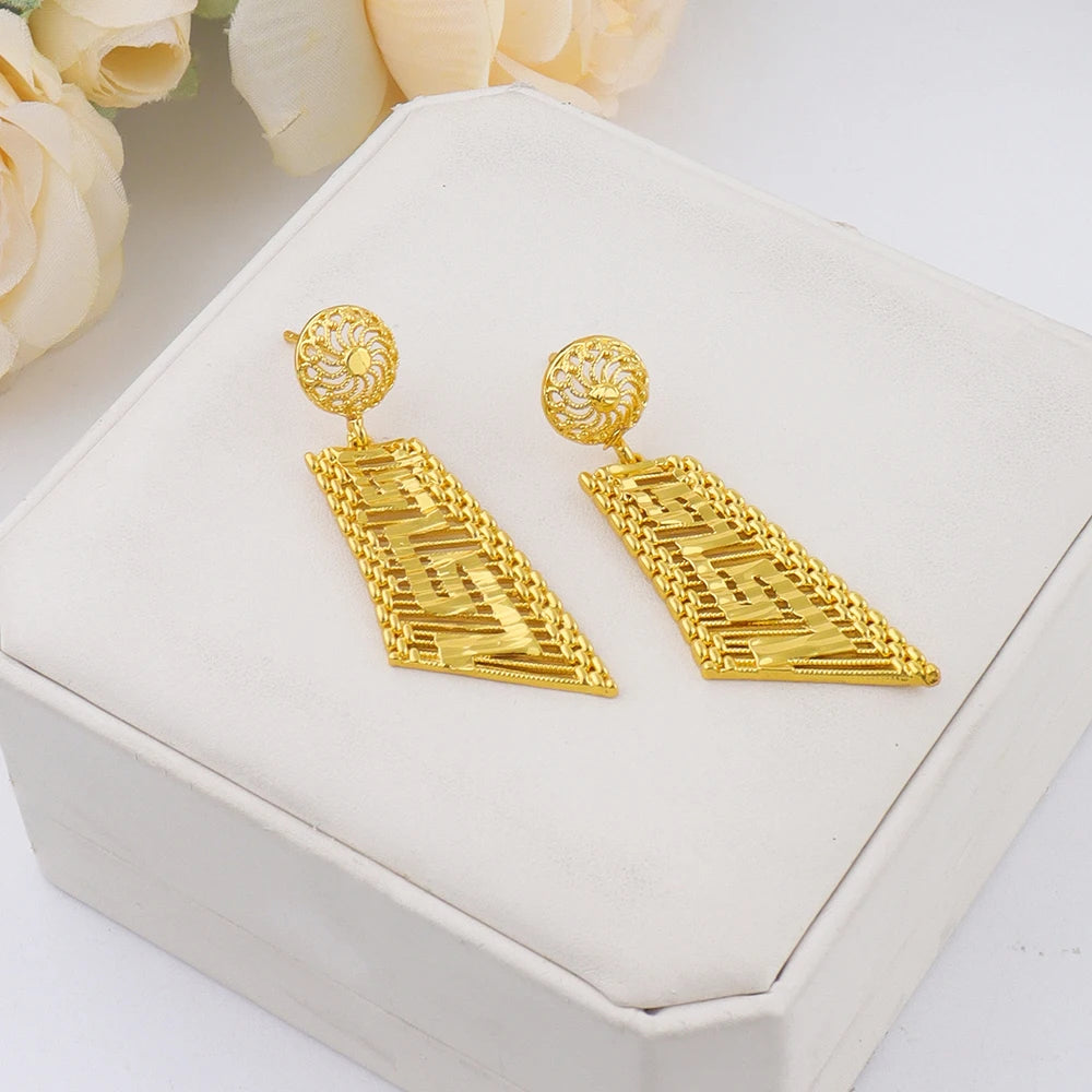 Fashion Woman Luxury 18K Gold Plated Jewelry Set