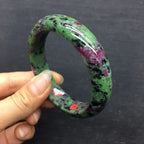 Red and Green Treasure Bracelet, Women's, Flat.