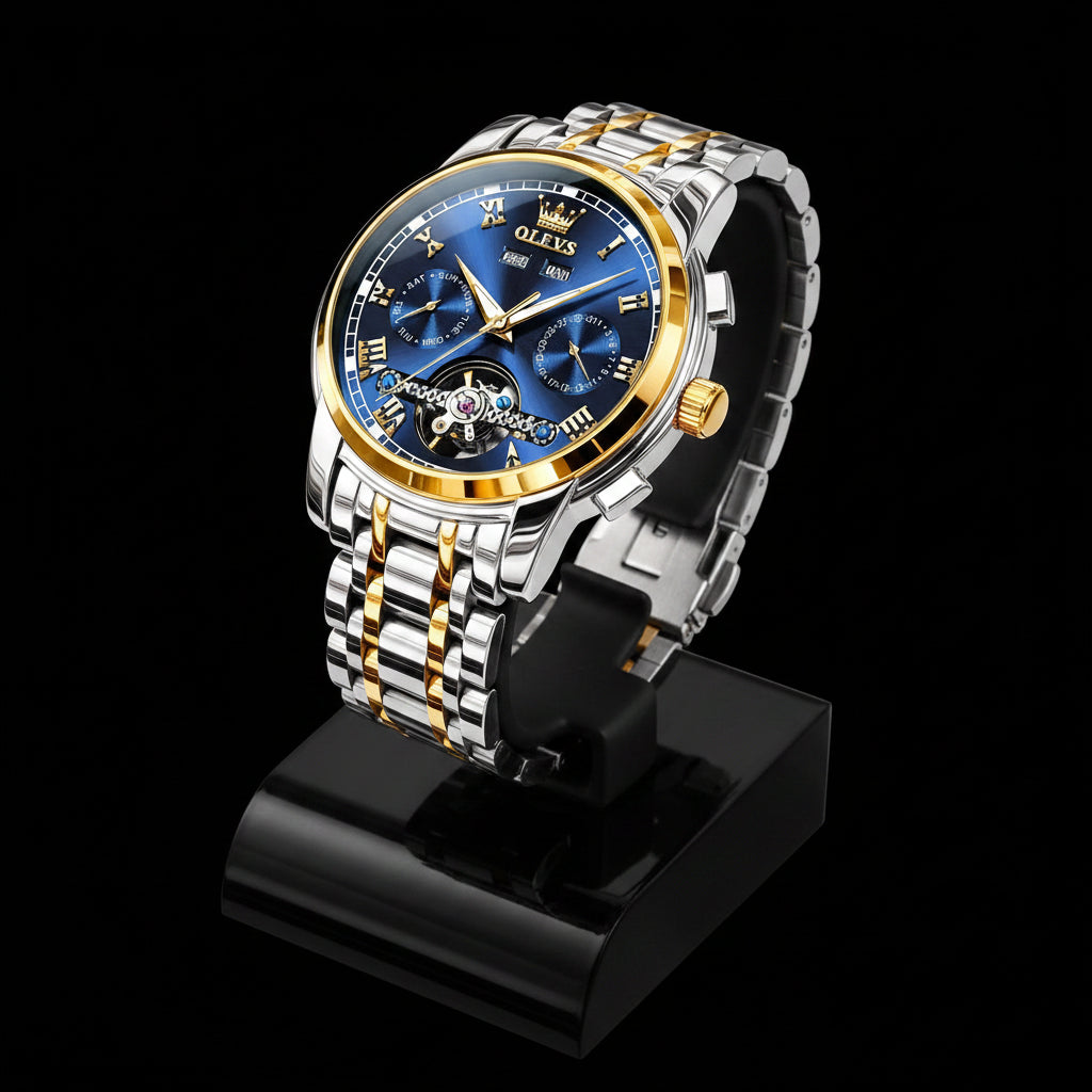 OLEVS 6607+6602 Original Men Women Watch Luxury Brand