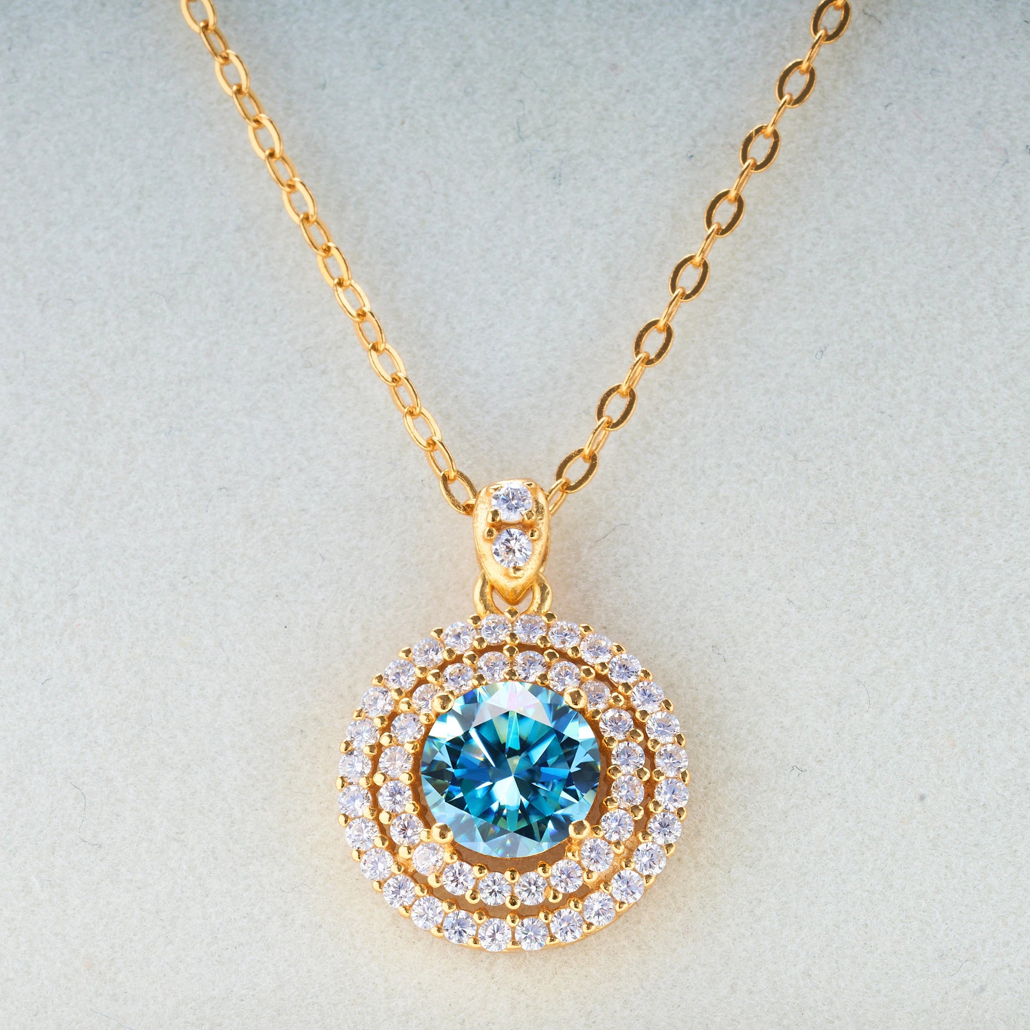 1.0 carat Certified D Color Moissanite Pendants