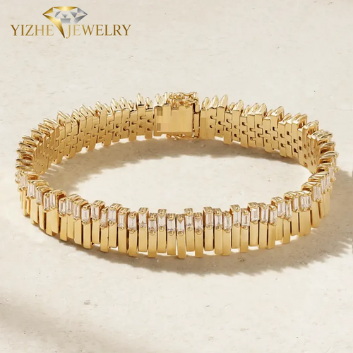 2026 Fashion Stacking Wrist Bracelet Paved Bling