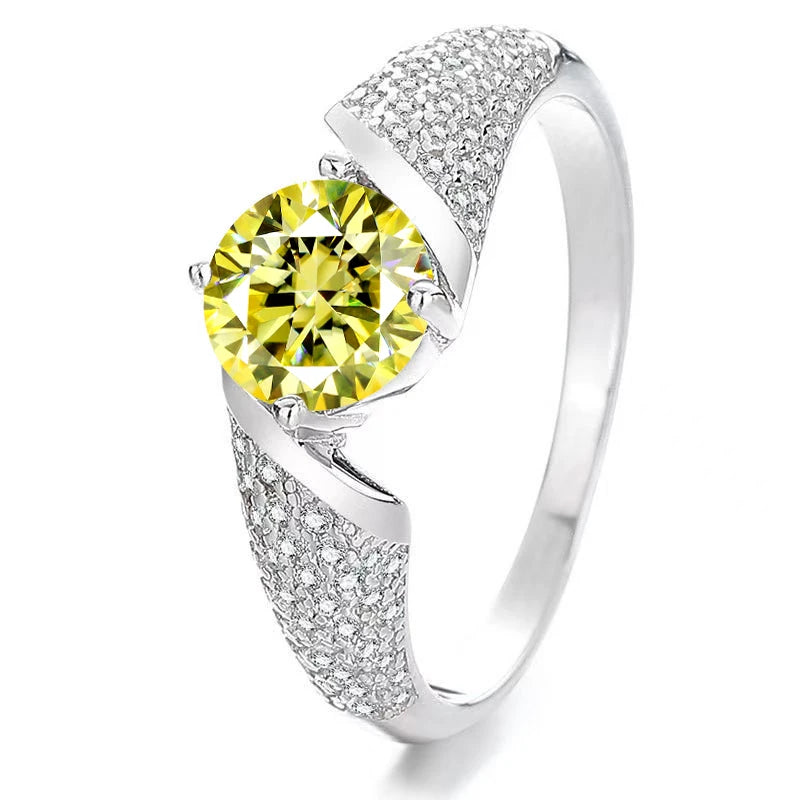 1ct Moissanite ring for women 100% pass diamond