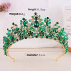 Kmvexo Handmade Pink Purple Crystal Beads Bridal.