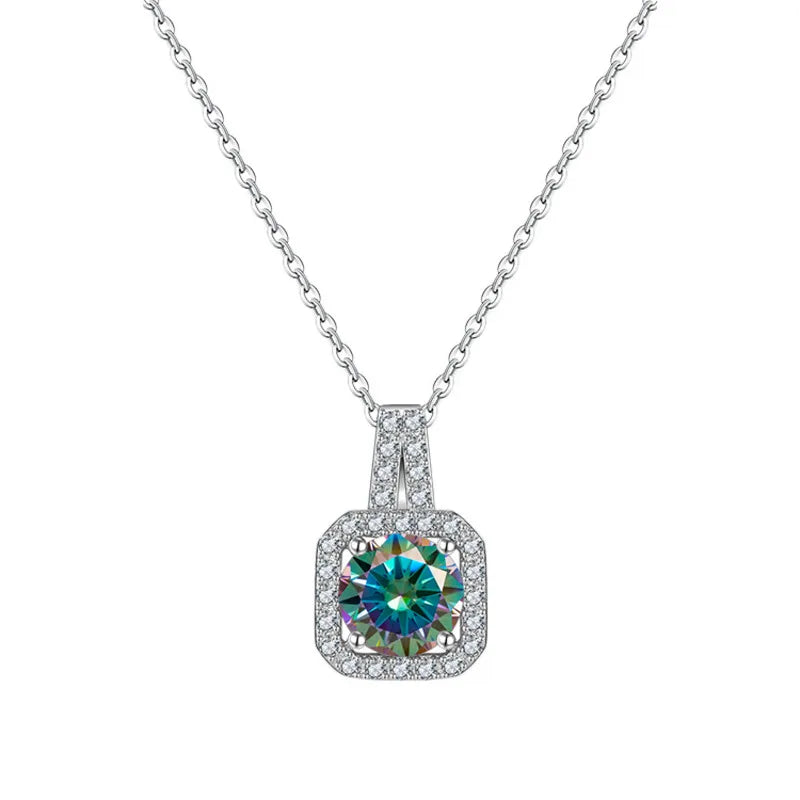 JoyceJelly Real S925 Sterling Silver 1 Carat Moiss