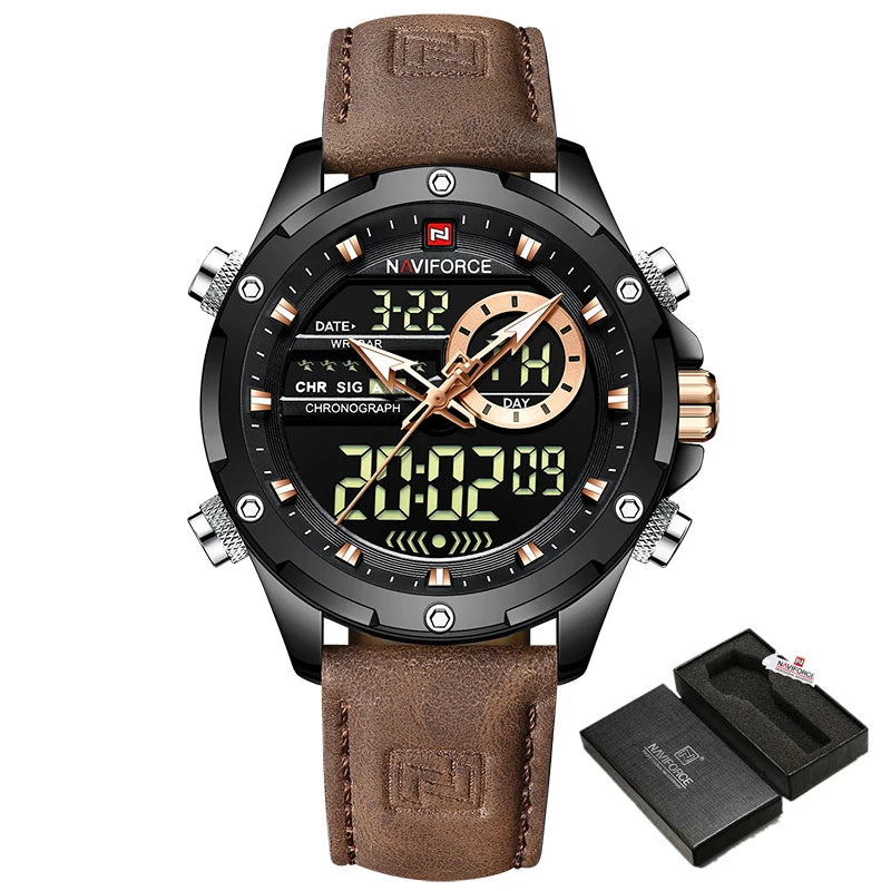 NAVIFORCE Digital Men Military Watch Waterproof - BN B With Box