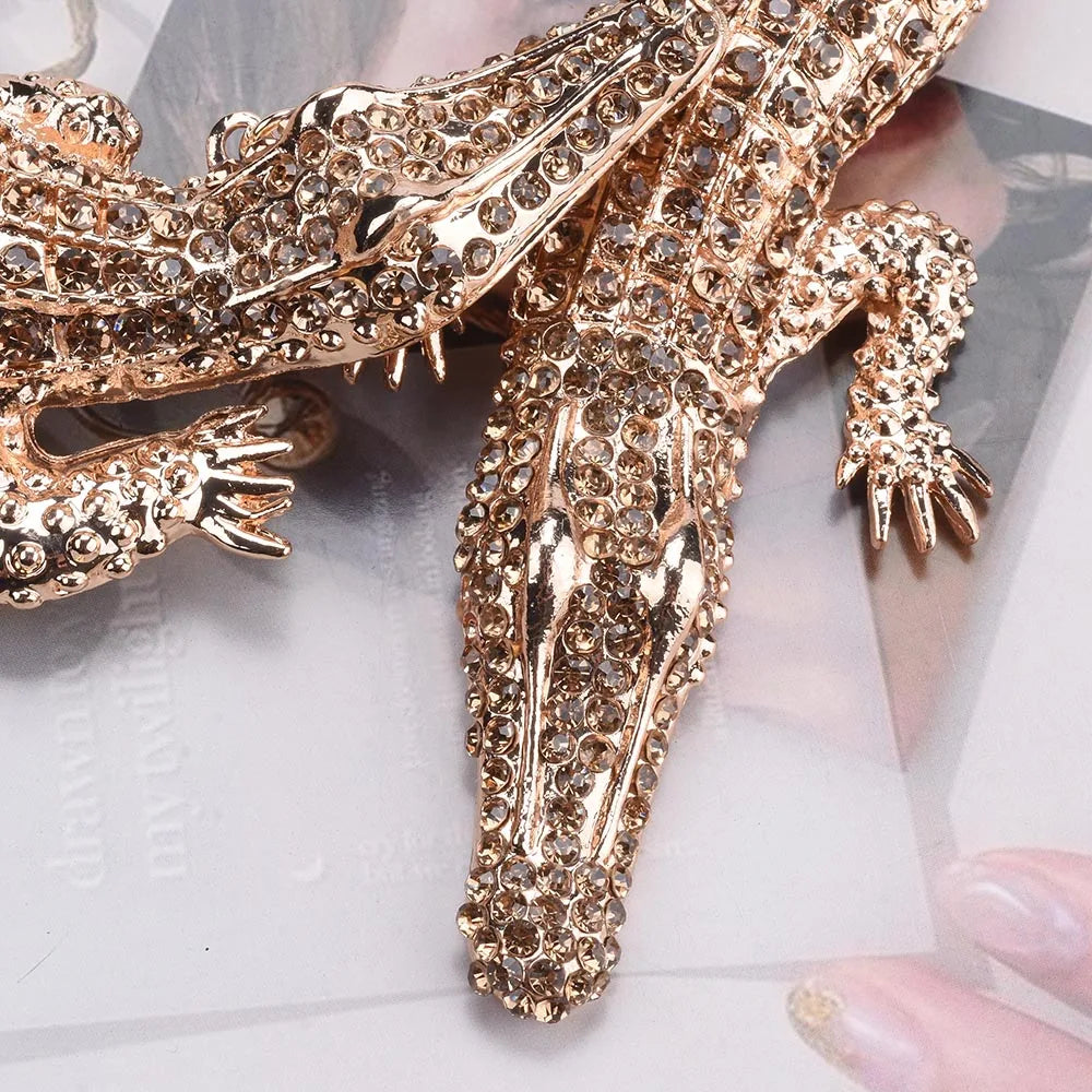 2026 New Fashion Double Crocodile Choker Necklace