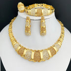 Dubai Jewelry Set For Women 18K Gold Plated Luxury.