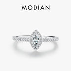 MODIAN Exquisite Luxury Marquise Cut CZ Ring 925 - 7, 8, 9, 5, 6