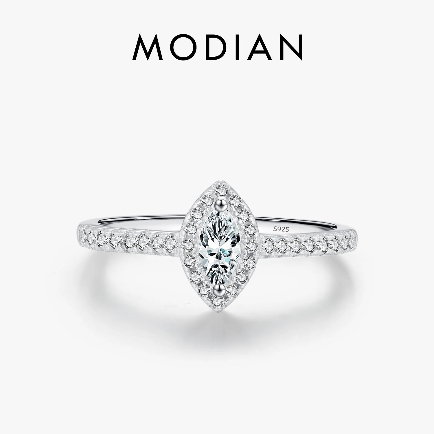 MODIAN Exquisite Luxury Marquise Cut CZ Ring 925 - 7, 8, 9, 5, 6