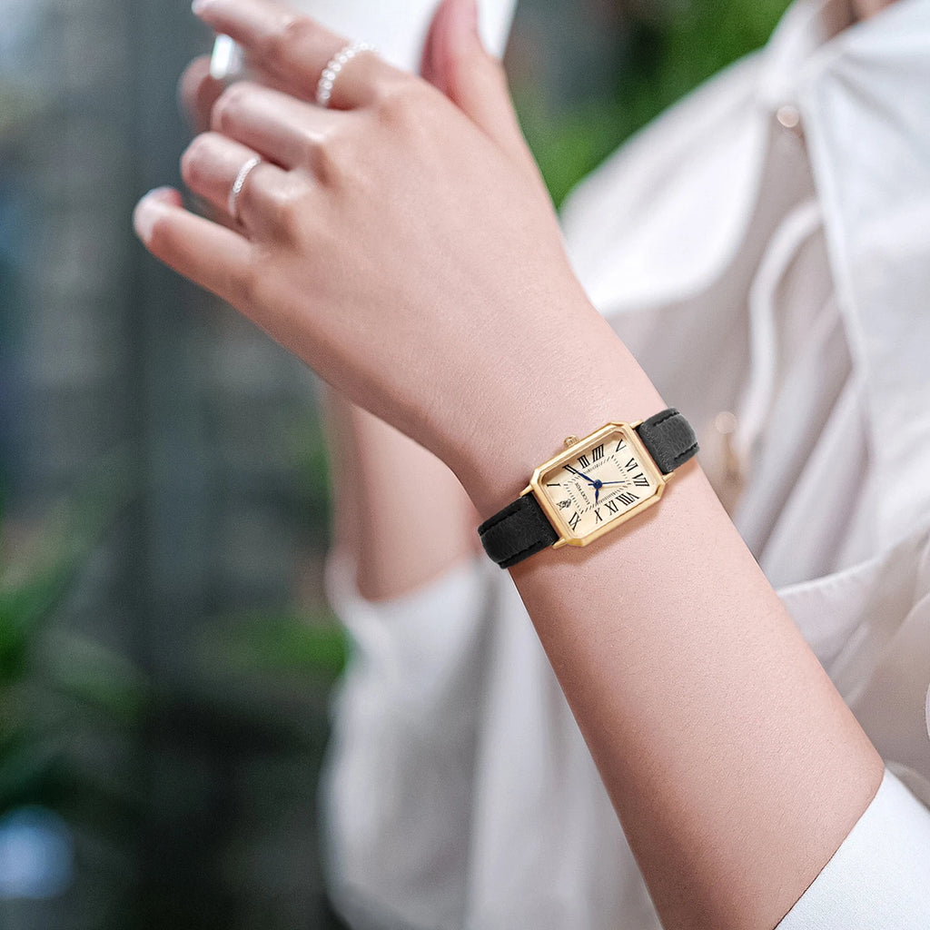 Fashion Retro Digital Dial Casual Watches Square