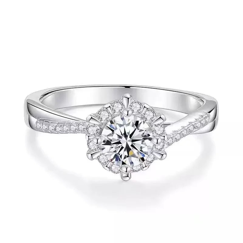 TEN Carats 0.5-1CT S925 sterling silver Moissanite.