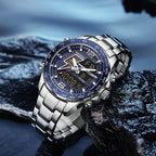 New Foxbox Men Watch Dual Display 30M Waterproof.