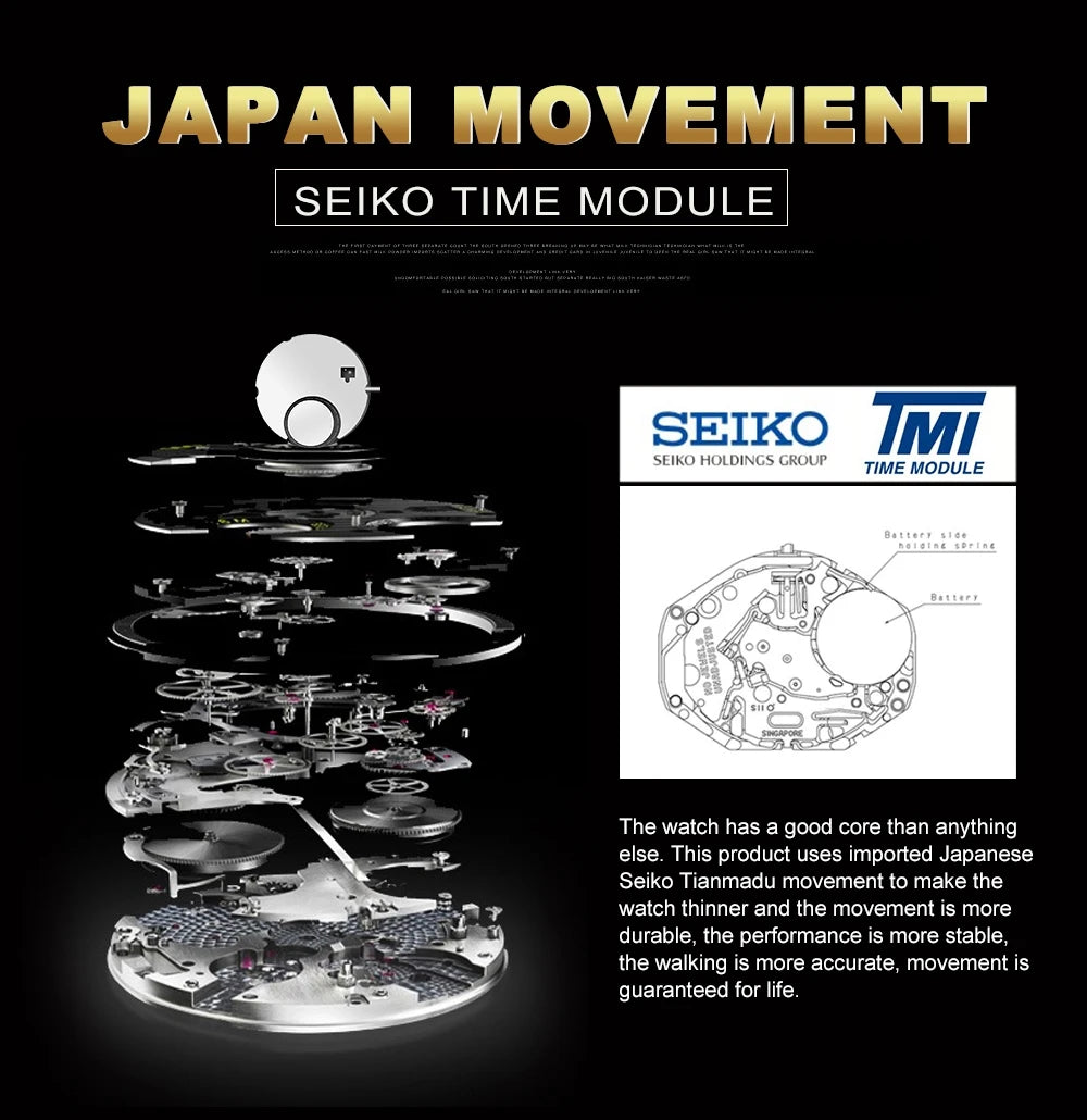 2023 New Women Bracelet Watch 1 Set Japan Quartz.