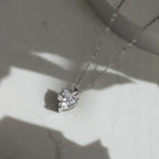 Rinntin Moissanite Diamond Heart Pendant 1-4CT