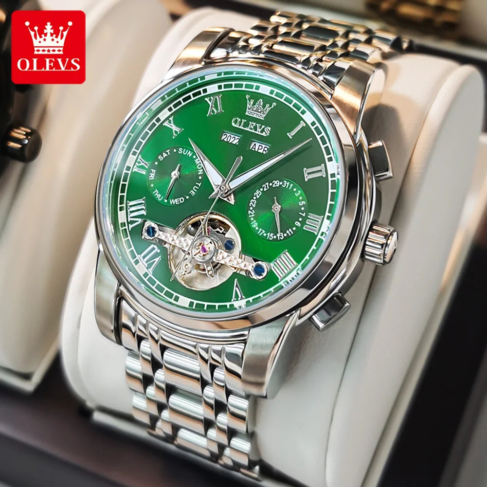Olevs Automatic Mechanical Watch for Men Date